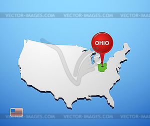 Ohio - vector clipart