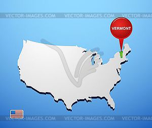 Vermont - vector image