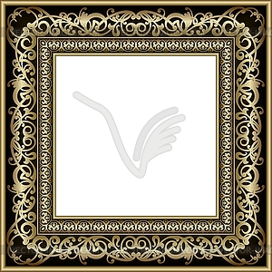 Vintage gold frame - vector EPS clipart