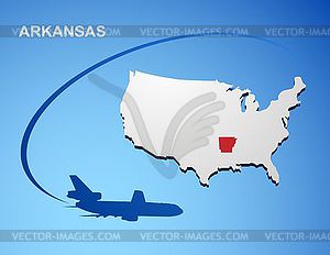 Arkansas - vector clip art