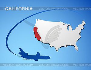 California - vector clipart