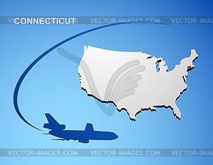 Connecticut - vector image