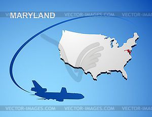 Мэриленд - векторизованное изображение клипарта