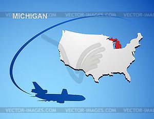 Michigan - vector clipart