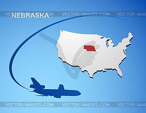 Nebraska - vector clipart