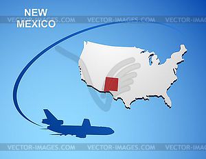 Нью-Мексико - векторное изображение EPS