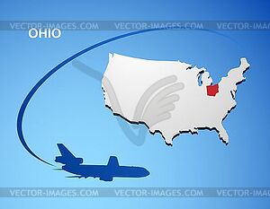 Ohio - vector image