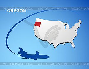 Oregon - vector clipart