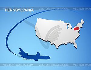 Pennsylvania - vector image