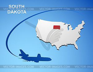 South Dakota - vector EPS clipart