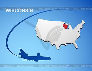 Wisconsin - vector image