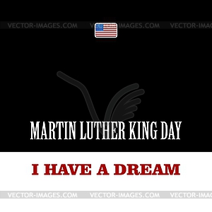 Martin Luther King - vector clip art