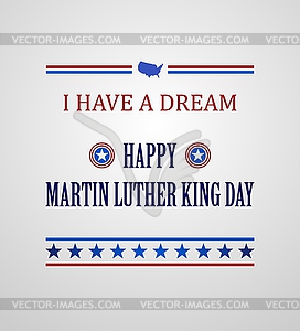 Martin Luther King - vector image