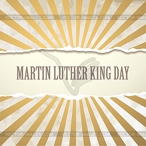 Martin Luther King - vector image