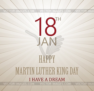 Martin Luther King - vector clipart