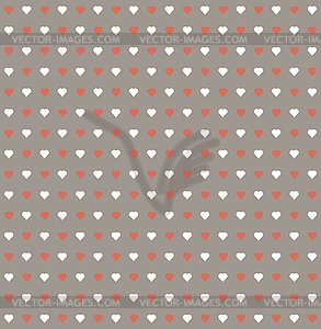 Heart pattern seamless background - vector image