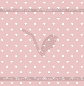 Heart pattern seamless background - vector clip art