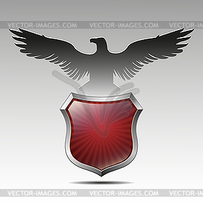 Arms in an eagle - vector image