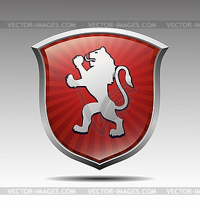 Arms with lion - vector clipart