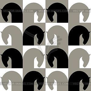 Horse symbol - stock vector clipart