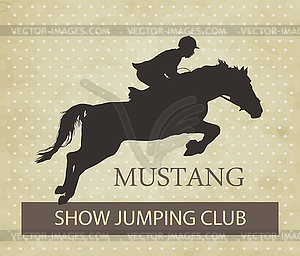 Horsewoman - vector clipart