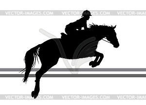 Horsewoman - vector clip art