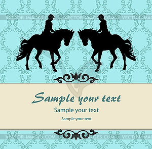 Horsewoman - vector image