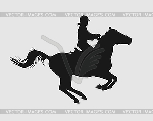 Horsewoman - vector image