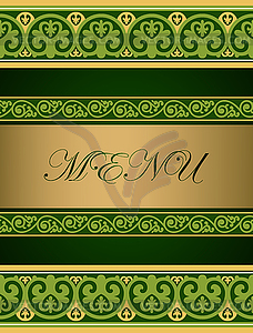 Menu cover - vector EPS clipart