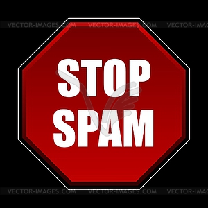 Stop spam - vector clip art