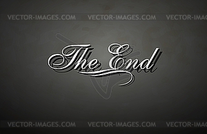 Movie ending - vector clipart