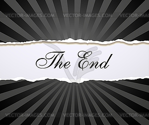 Movie ending - vector clipart