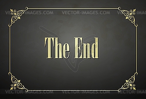 Movie ending - vector clip art