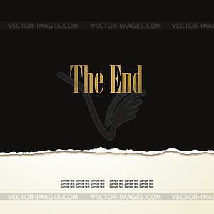 Movie ending - vector image