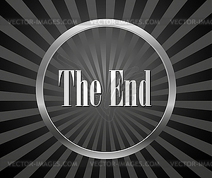 Movie ending - vector clipart