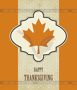 Thanksgiving day - vector image