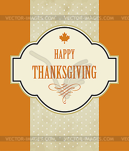 Thanksgiving day - vector image