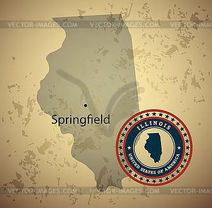 Illinois - vector clip art