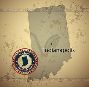 Indiana - vector clipart