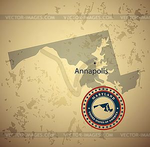 Maryland - vector clipart