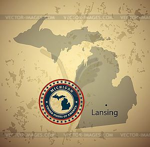 Michigan - vector clip art