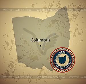 Ohio - color vector clipart