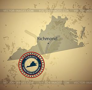 Virginia - vector clipart