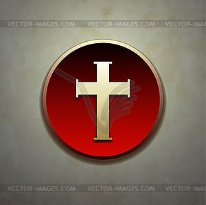 Catholic Cross - vector clip art