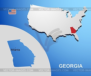 Georgia - vector clipart