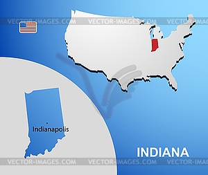 Indiana - vector image