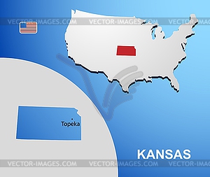 Kansas - vector clipart