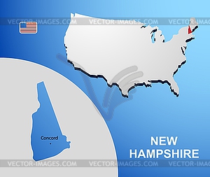 New Hampshire - vector EPS clipart