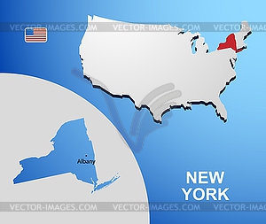 New York - stock vector clipart