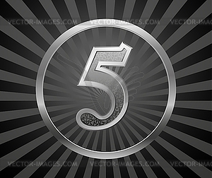 Number - vector clipart